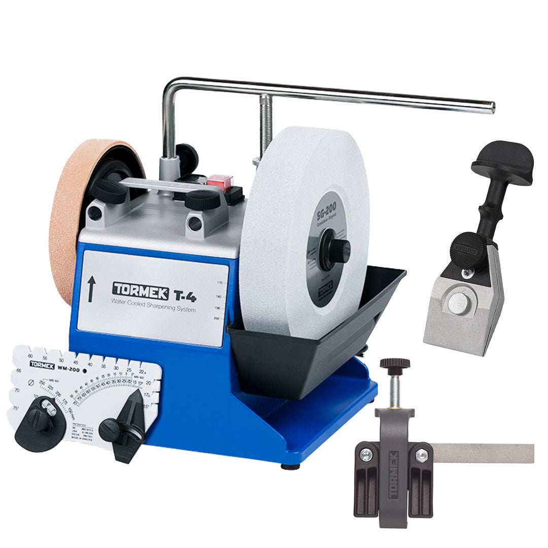 Tormek T-4 with Free Knife Jig and Small Knife Jig